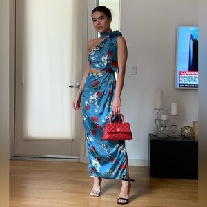 Revolve - Song of Style - Jules Maxi Dress in Antique Blue - XXS